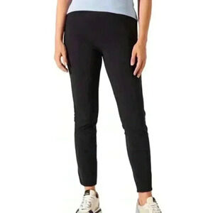 Raffaello Rossi  Penny 6/8 Pants Black Faux Suede Pull-on Legging Women's 34